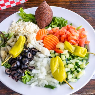 Kibbeh Meatballs Salad